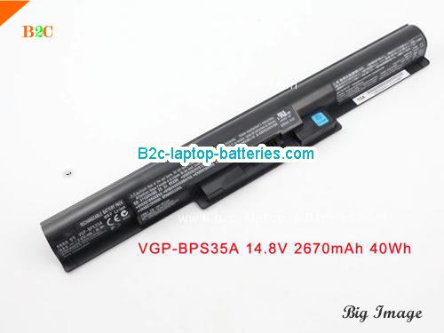 SONY SVF153100C Battery 2670mAh, 40Wh  14.8V Black Li-ion