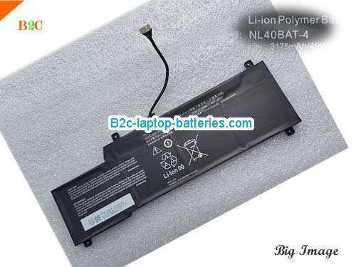CLEVO NL40BAT-4 Battery 3230mAh, 50Wh  15.2V Black Li-Polymer