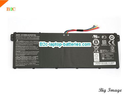 ACER 3ICP5/57/80 Battery 3490mAh, 50Wh  15.2V Black Li-Polymer