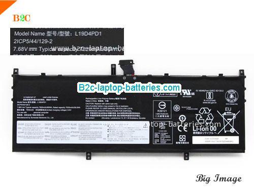 LENOVO Yoga C640 13IML Battery 7820mAh, 60Wh  7.68V Black Li-Polymer