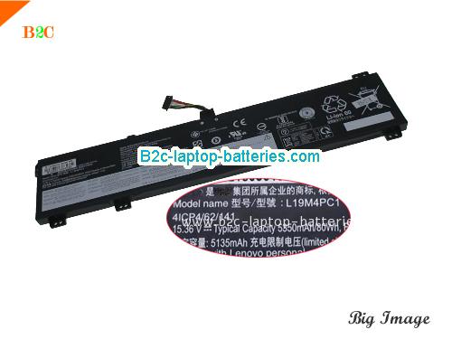 LENOVO Legion 5 15ARH05 82B500KJRA Battery 5350mAh, 80Wh  15.36V Black Li-Polymer