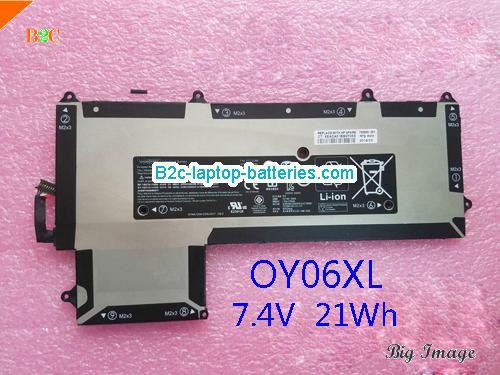 HP 0Y06XL Battery 2840mAh, 21Wh  7.4V Black Li-ion