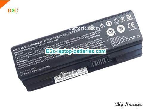 HASEE Z7M-CT7GS Battery 2750mAh, 41Wh  14.6V Black Li-ion