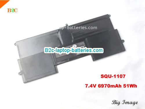 SIMPLO SQU-1107 Battery 6970mAh, 51Wh  7.4V Black Li-Polymer