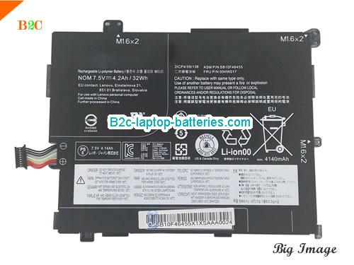LENOVO ThinkPad 10 2 Battery 4200mAh, 32Wh  7.6V Black Li-ion