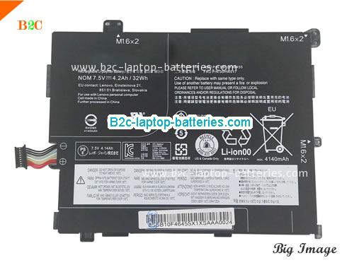 LENOVO 00HW018 Battery 4200mAh, 32Wh  7.6V Black Li-ion