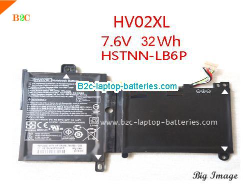 HP Pavilion x360 11-k024tu Battery 32Wh 7.6V Black Li-ion