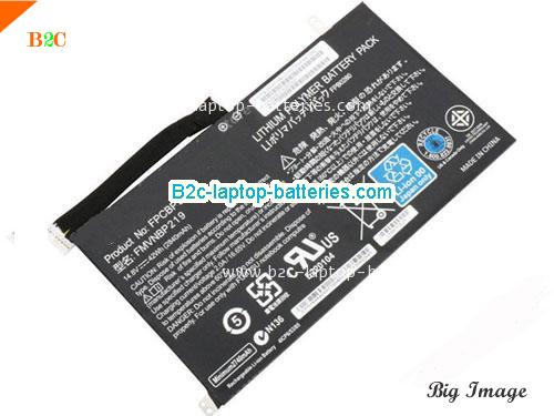 FUJITSU UH552 Battery 2840mAh, 42Wh  14.8V Black Li-ion