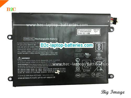 HP x2 210 G2 (L5H41EA) Battery 4221mAh, 33Wh  7.7V Black Li-ion