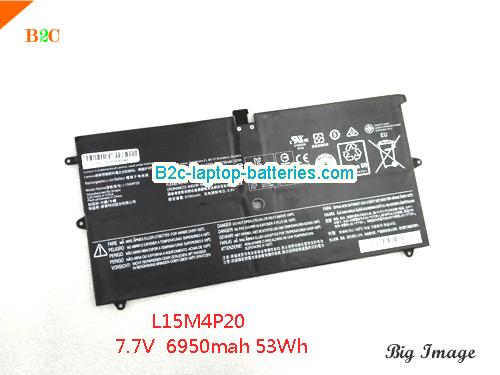 LENOVO YOGA 900S-12ISK-6Y75 Battery 7000mAh, 53.5Wh  7.66V Black Li-Polymer