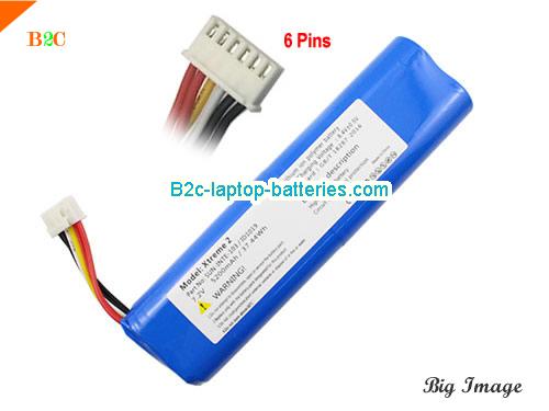 JBL Xtreme 2 Battery 5200mAh, 37.44Wh  7.2V Blue Li-ion