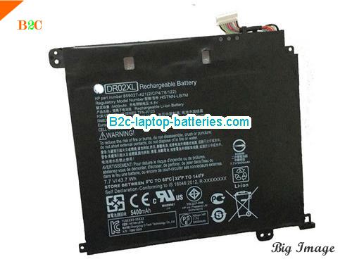 HP DR02043XL-PL Battery 5400mAh, 44Wh  7.7V Black Li-ion