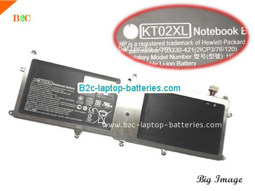 HP KT02XLL series Battery 25Wh 7.5V Black Li-ion