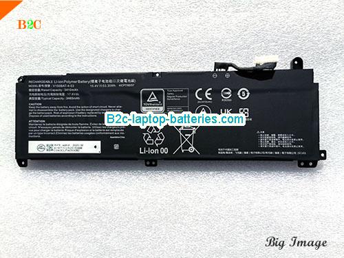 HASEE Z7-DA7NP Battery 3410mAh, 53.35Wh  15.4V Black Li-Polymer