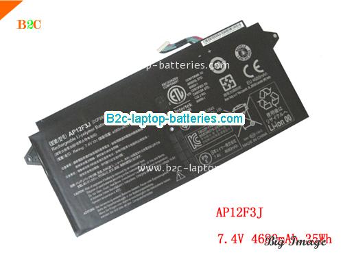 ACER S7-391-53314G AWS Battery 4680mAh 7.4V Black Li-Polymer