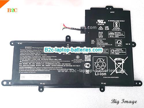 HP FO02XL Battery 4700mAh, 37.6Wh  7.6V Black Li-Polymer