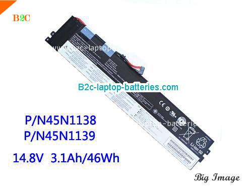 LENOVO ASM P/N 45N1138 Battery 3100mAh, 46Wh  14.8V Black Li-ion