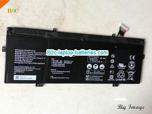 HUAWEI MagicBook I7 8550U Battery 7410mAh, 56.3Wh  7.6V Black Li-Polymer
