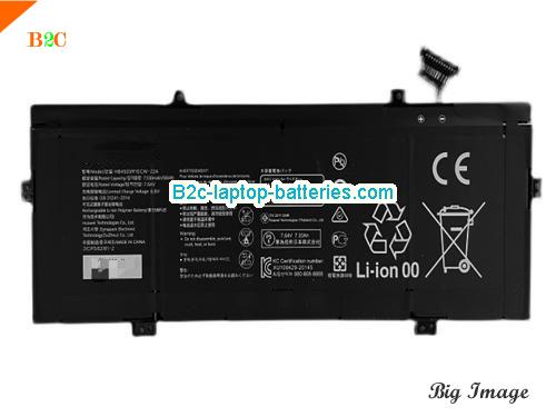HUAWEI MateBook14 2020 Battery 7330mAh, 56Wh  7.64V Black Li-Polymer
