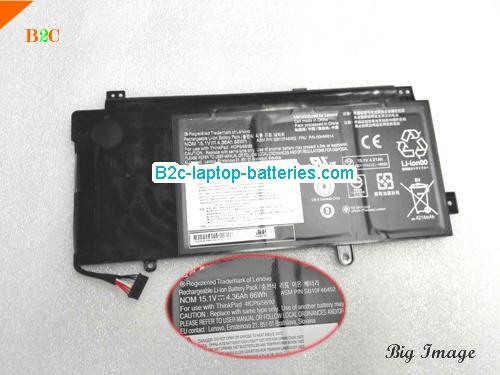 LENOVO ThinkPad Yoga 15 Battery 66Wh, 4.36Ah 15.1V Black Li-ion