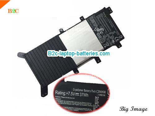 ASUS F555UB-XO130T Battery 4840mAh, 37Wh  7.5V Black Li-ion