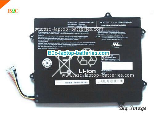 TOSHIBA PA5063U-1BRS Battery 9540mAh, 37Wh  3.7V Black Li-Polymer