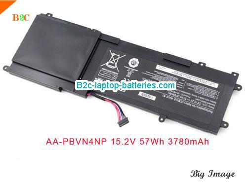 SAMSUNG NP670Z5E-X01CZ Battery 3780mAh, 57Wh  15.2V Black Li-Polymer