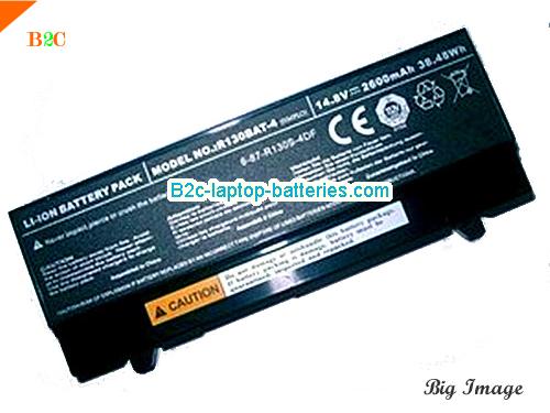 CLEVO 6-87-R130S-4DF1 Battery 2600mAh, 38Wh  14.8V Black Li-ion