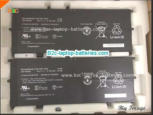 SONY Sony Vaio Flip SVF 14A Battery 3170mAh, 48Wh  15V Black Li-ion