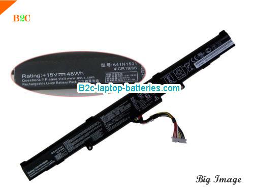 ASUS N752VX Battery 48Wh 15V Black Li-ion