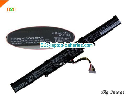 ASUS GL752VW-T4079T Battery 48Wh 15V Black Li-ion