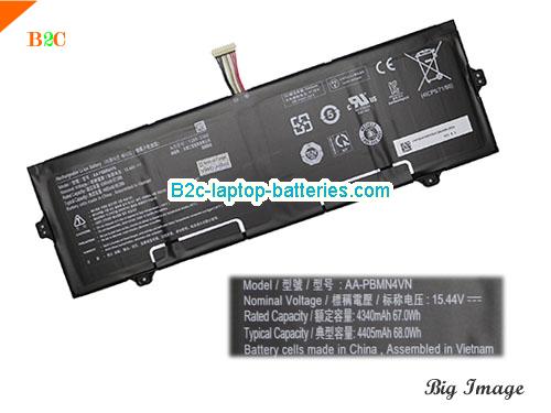 SAMSUNG Galaxy Book Pro 360 15 Inch Battery 4405mAh, 68Wh  15.44V Black Li-Polymer