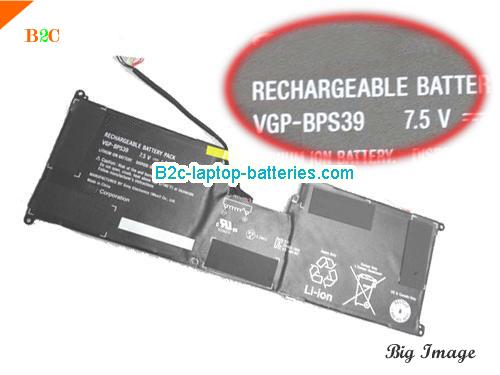 SONY VGP-BPS39 Battery 3800mAh, 29Wh  7.5V Black Li-ion