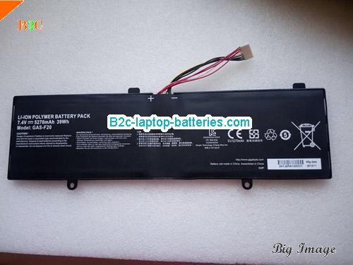 GIGABYTE S1185 Tablet Battery 5270mAh, 39Wh  7.4V Black Li-Polymer