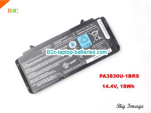 TOSHIBA PA3830U-1BRS Battery 1180mAh, 18Wh  14.4V Black Li-ion