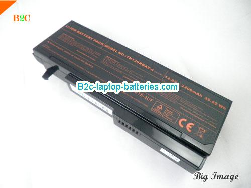 CLEVO TN120 Series Battery 2400mAh 14.8V Black Li-ion