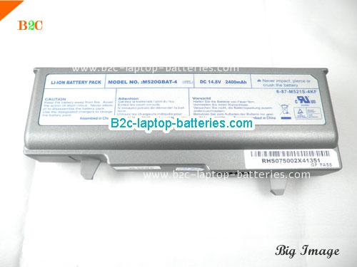 CLEVO HYM520G series Battery 2400mAh 14.8V Sliver Li-ion