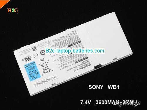 GIGABYTE WB1 Battery 3450mAh, 26Wh  7.4V white Li-ion