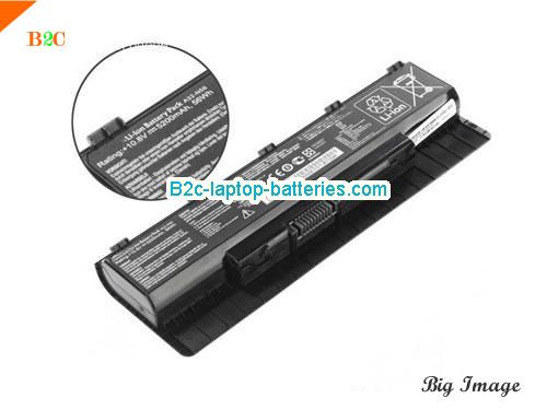 ASUS N56VM-S4034V Battery 5200mAh, 56Wh  10.8V Black Li-ion