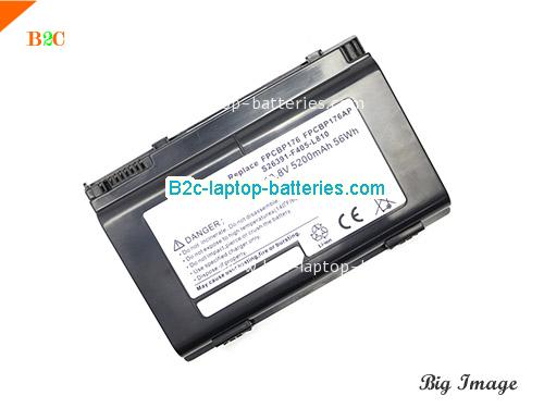 FUJITSU FPCBP251 Battery 5200mAh, 56Wh  10.8V Black Li-ion