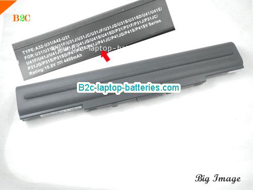 ASUS X35J Battery 4400mAh 10.8V Black Li-ion