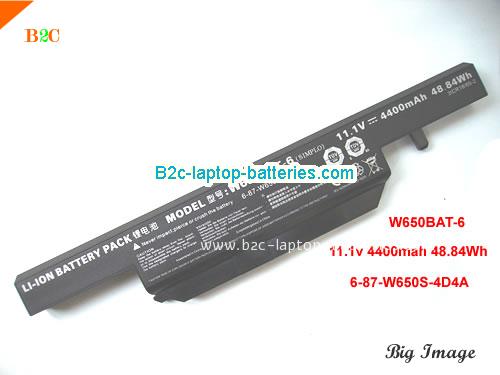 HASEE 670E-G6D3 Battery 4400mAh, 48.84Wh  11.1V Black Li-ion