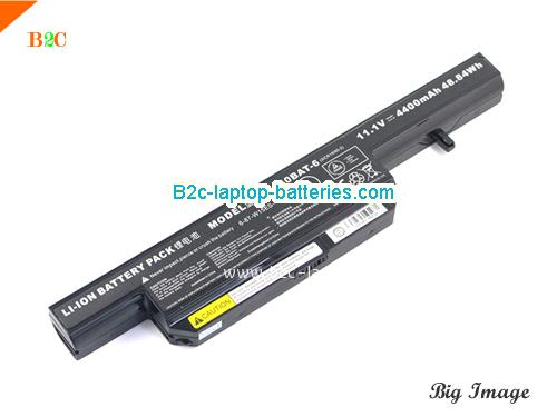 CLEVO 6-87-W15ES-4V4 Battery 4400mAh, 48.84Wh  11.1V Black Li-ion