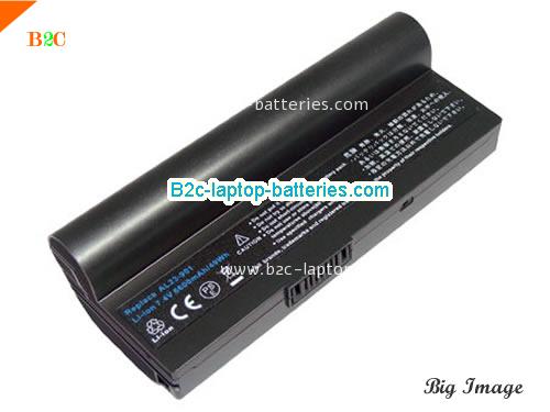 ASUS Eee PC 1000H Battery 6600mAh 7.4V Black Li-ion