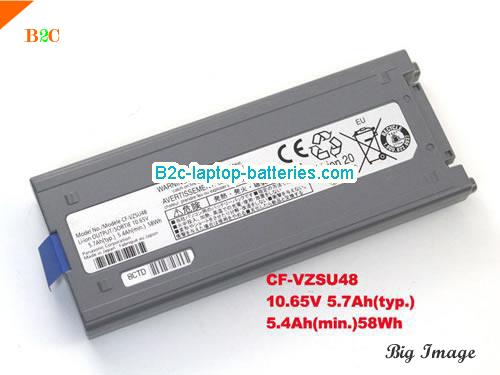 PANASONIC CFVZSU48U Battery 5700mAh, 58Wh , 5.7Ah 10.65V Grey Li-ion