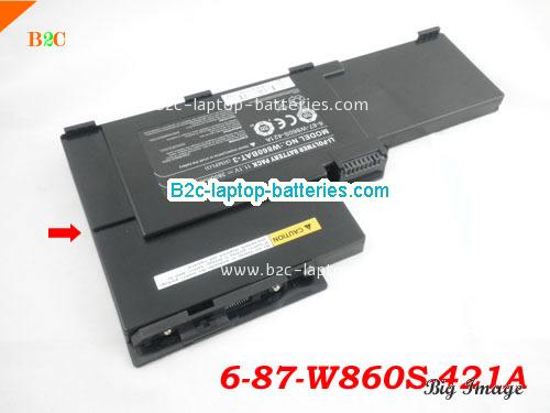 CLEVO 6-87-W860S-421A Battery 3800mAh 11.1V Black Li-Polymer