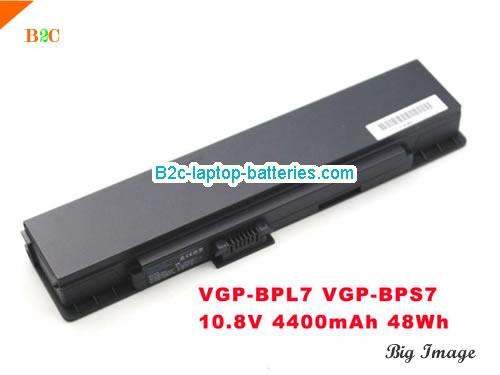 SONY VAIO VGN-G2KBNA Battery 4400mAh, 48Wh  10.8V Black Li-ion