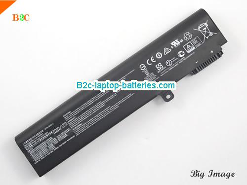 MSI GE63VR 7RE RAIDER-036 Battery 3834mAh, 41.43Wh  10.8V Black Li-ion