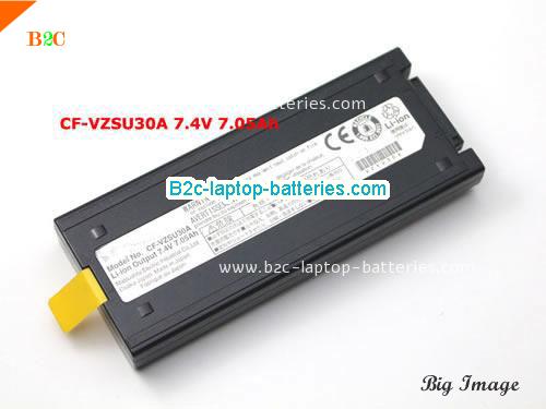 PANASONIC ToughBook CF-18C Battery 7650mAh, 7.65Ah 7.4V Black Li-ion