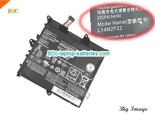 LENOVO IdeaPad 300S-11IBR(80KU001PGE) Battery 4050mAh, 30Wh  7.4V Black Li-Polymer
